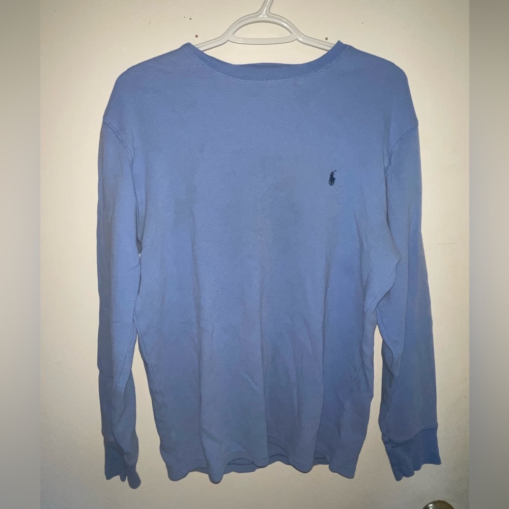 Blue polo by Ralph Lauren long sleeve shirt